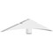 Ekena Millwork Alberta Architectural Grade PVC Gable Bracket, 84"W x 14"H x 4"D x 6"F, 4/12 Pitch GBP084X14X0406ALB00 - alternate 1